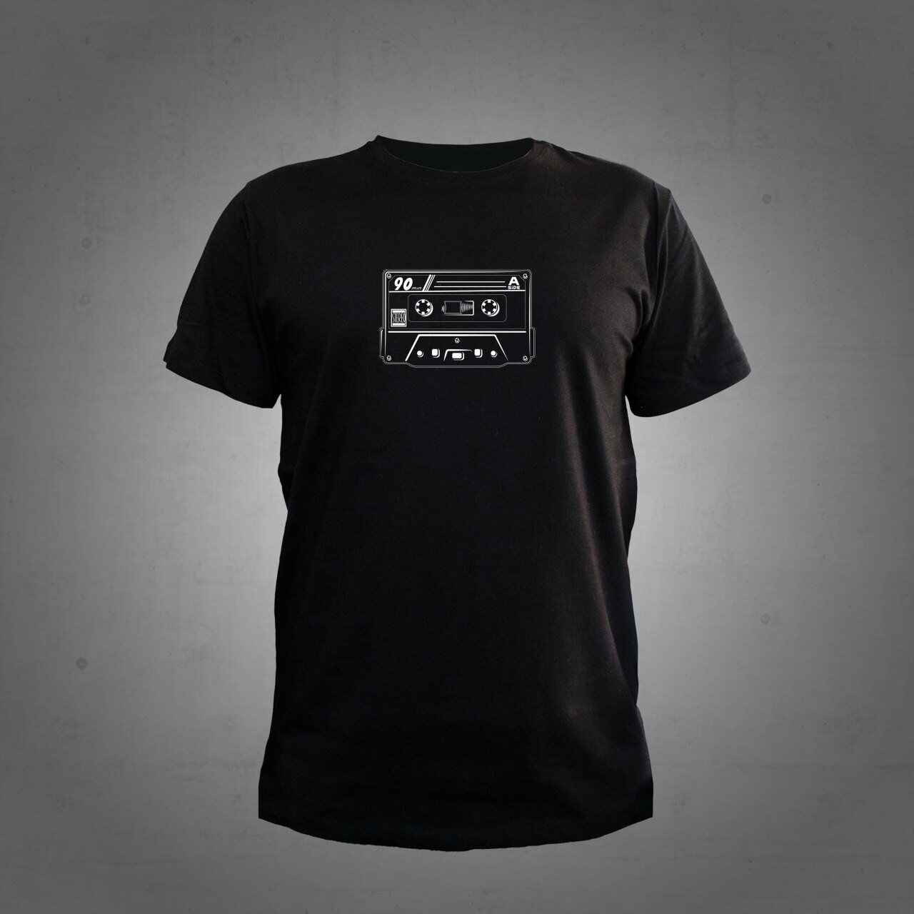 Herşey Nota Kaset Siyah T-Shirt Unisex