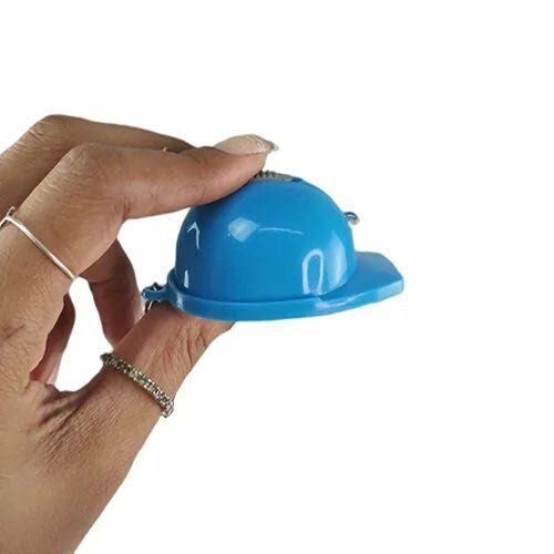 Baret İnşaat Mühendisi Işık Yanan ve Açacak Kullanılabilen Anahtarlık Beyaz Renk