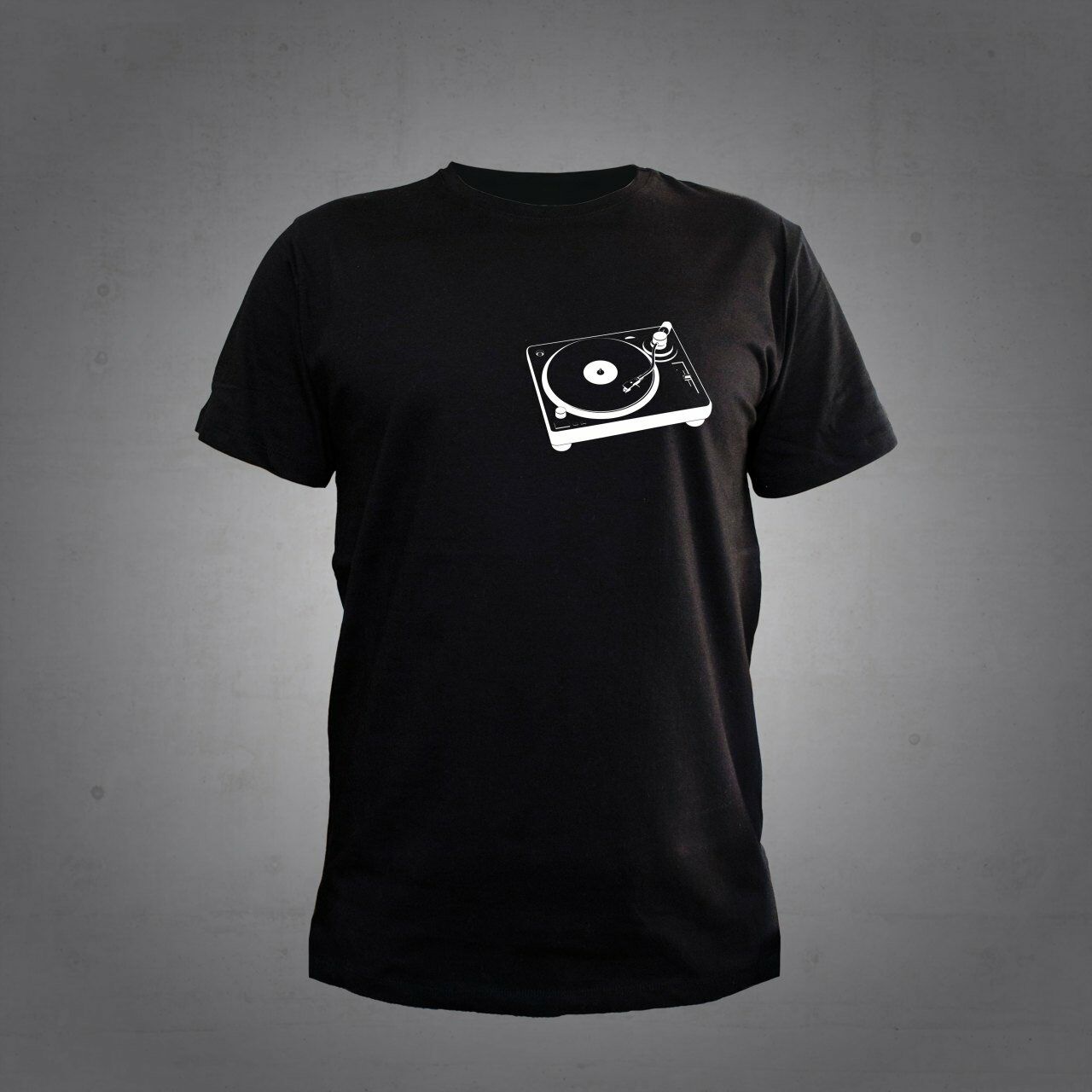 Herşey Nota Dj Pikap Siyah T-Shirt Unisex