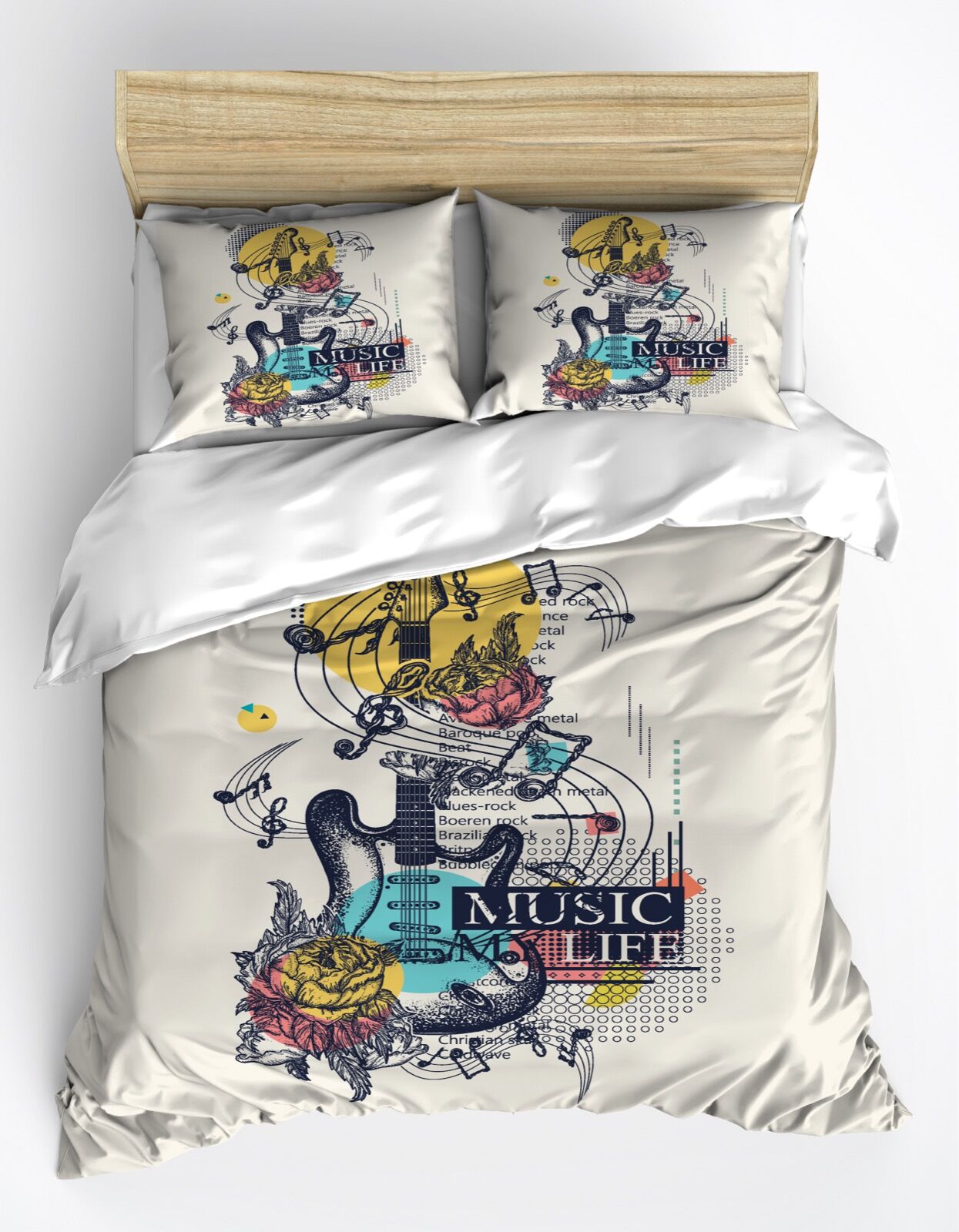 Music Life Çift Kişilik Nevresim Takımı