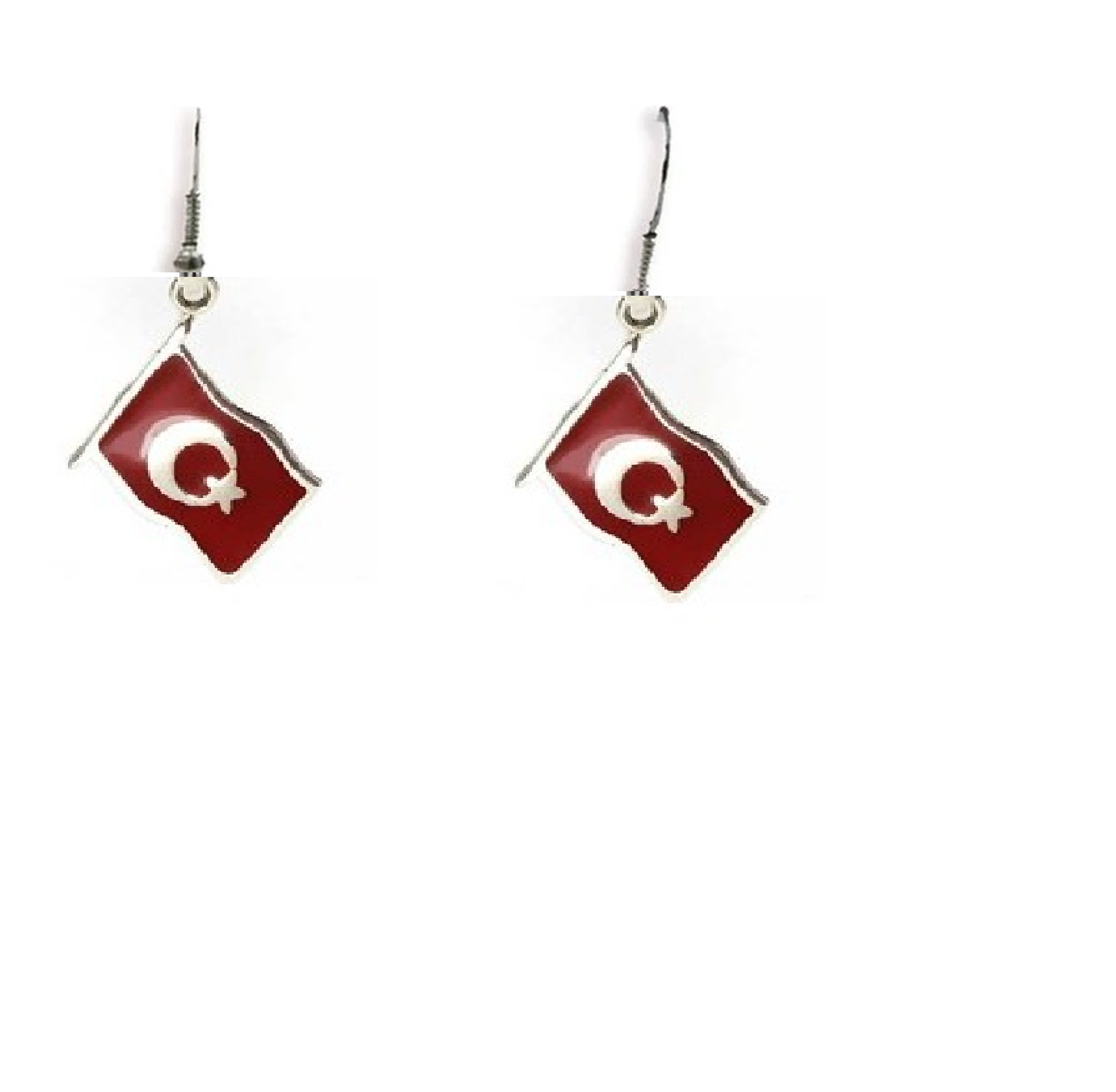 Türk Bayrağı Küpe
