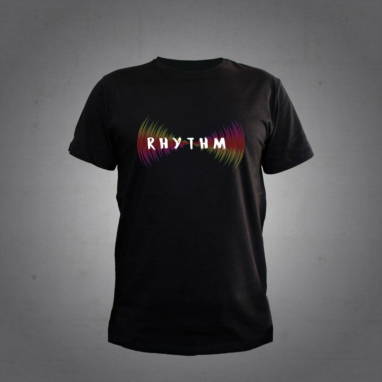 Herşey Nota Rhythm Ritim Siyah T-Shirt Unisex
