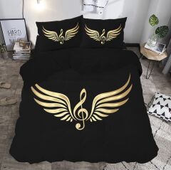 Kanatlı Sol Anahtar Çift Kişilik Nevresim Takımı