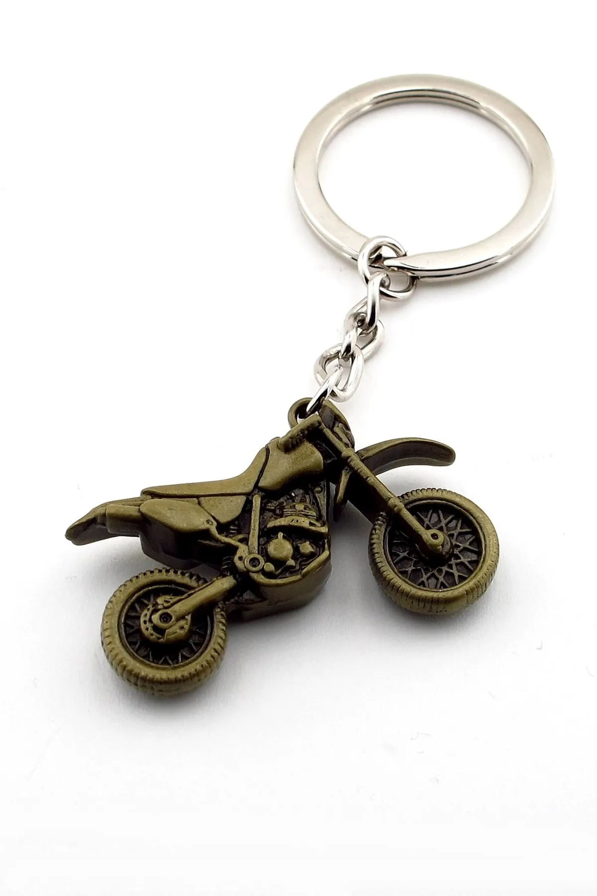 Motocros Yarış Motoru Metal Anahtarlık
