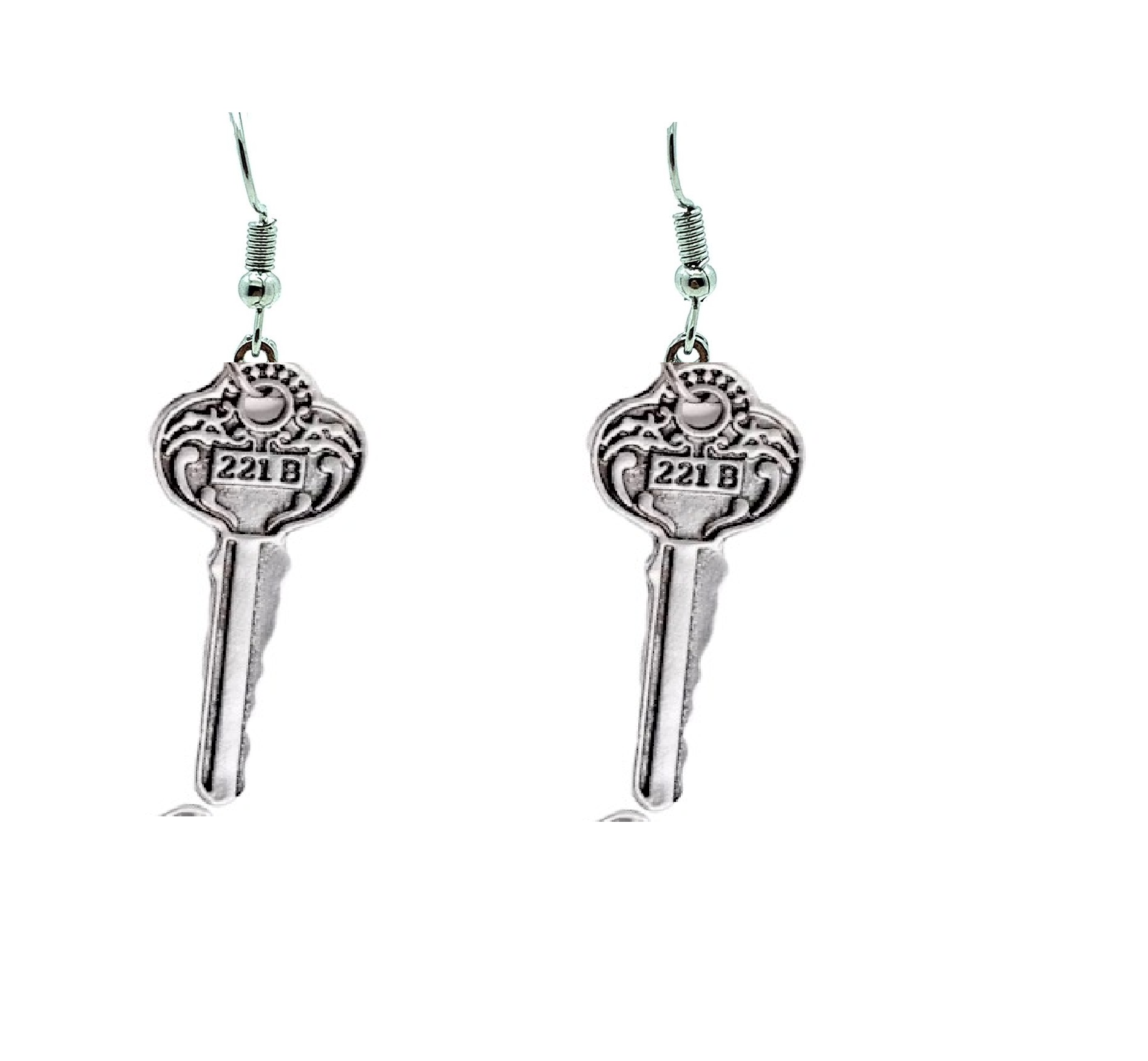 Sherlock Holmes 221B Anahtarı Küpe