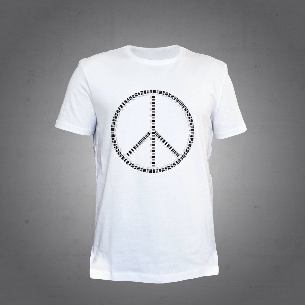 Piyano Barış Simgesi Tshirt L