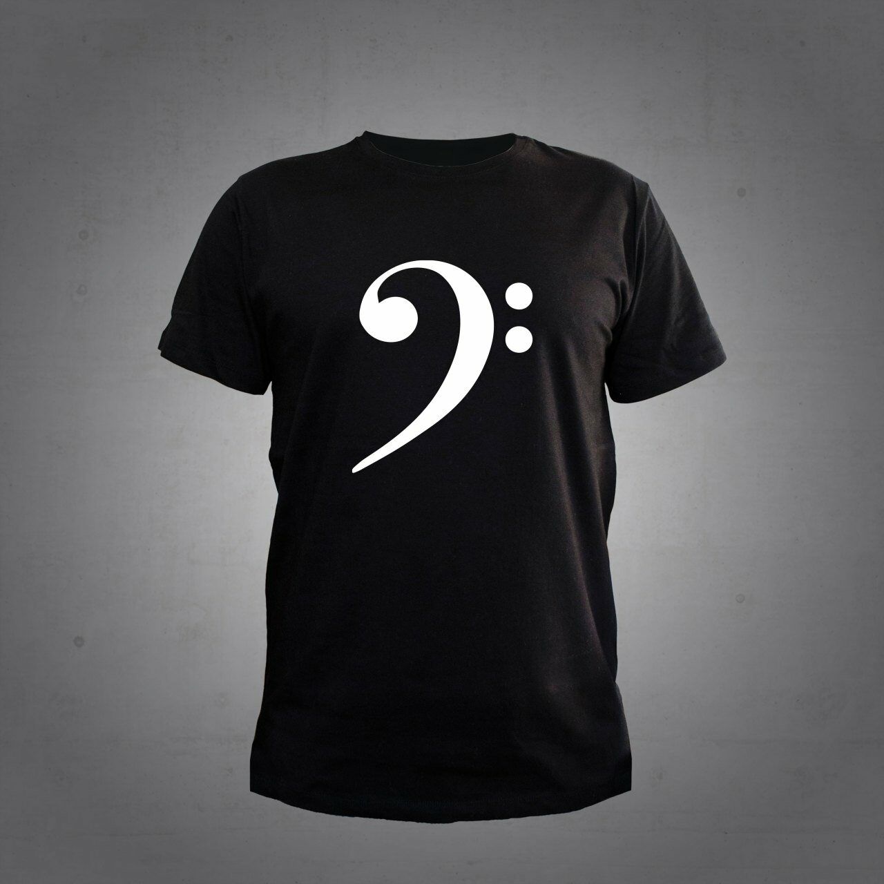 Herşey Nota Fa Anahtar Siyah T-Shirt Unisex