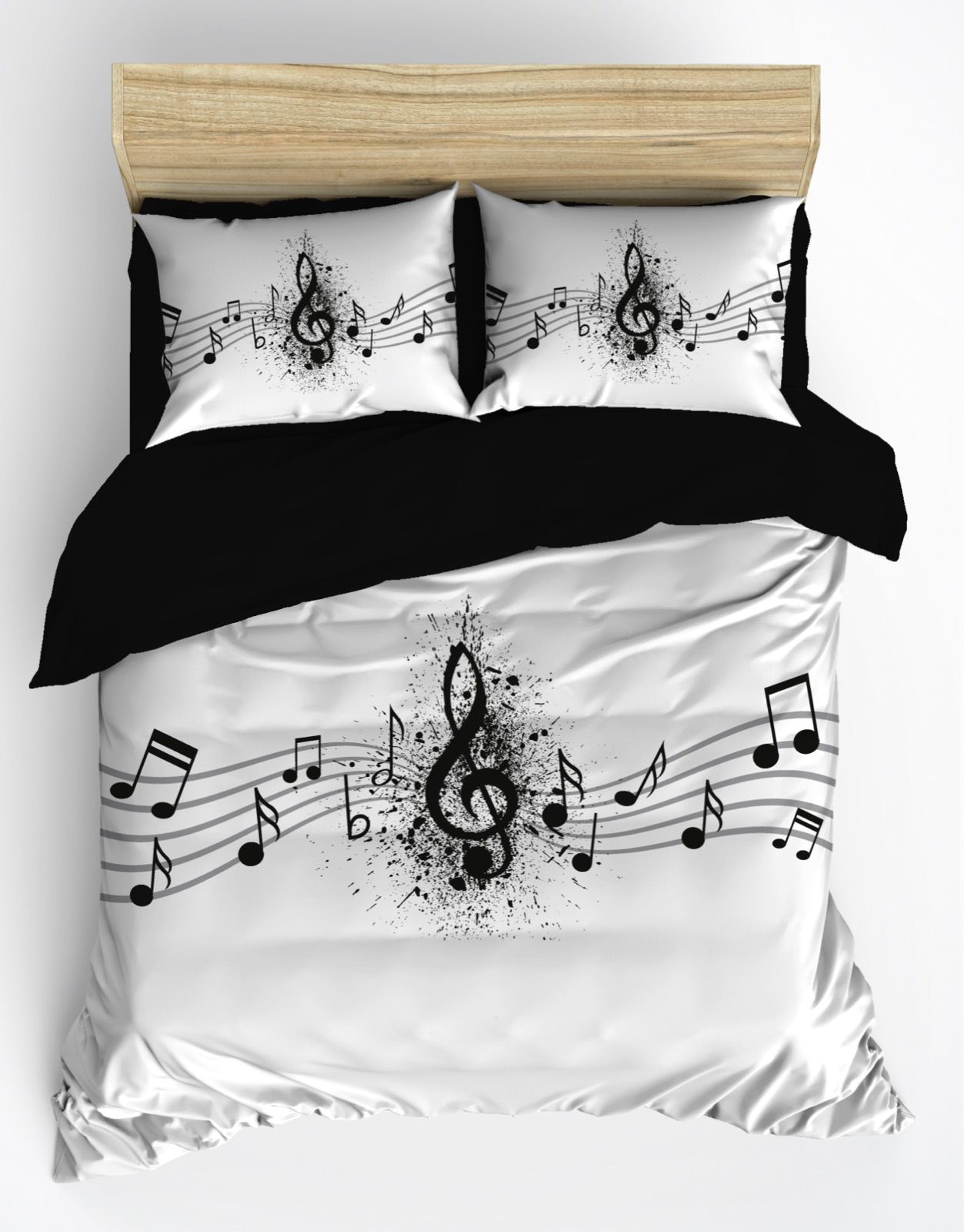 Sol Anahtar Notalar Çift Kişilik Nevresim Takımı