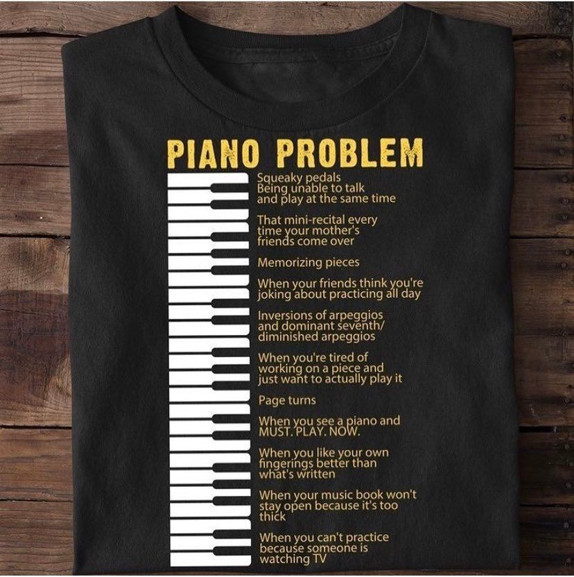 Piano Problem Unisex Tshirt L