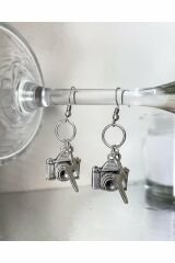 Fotoğraf Makinesi Şimşek Küpe