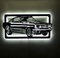 Mustang Led Işıklı Tablo