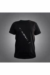 Unisex Siyah Klarnet Figürlü T-shirt