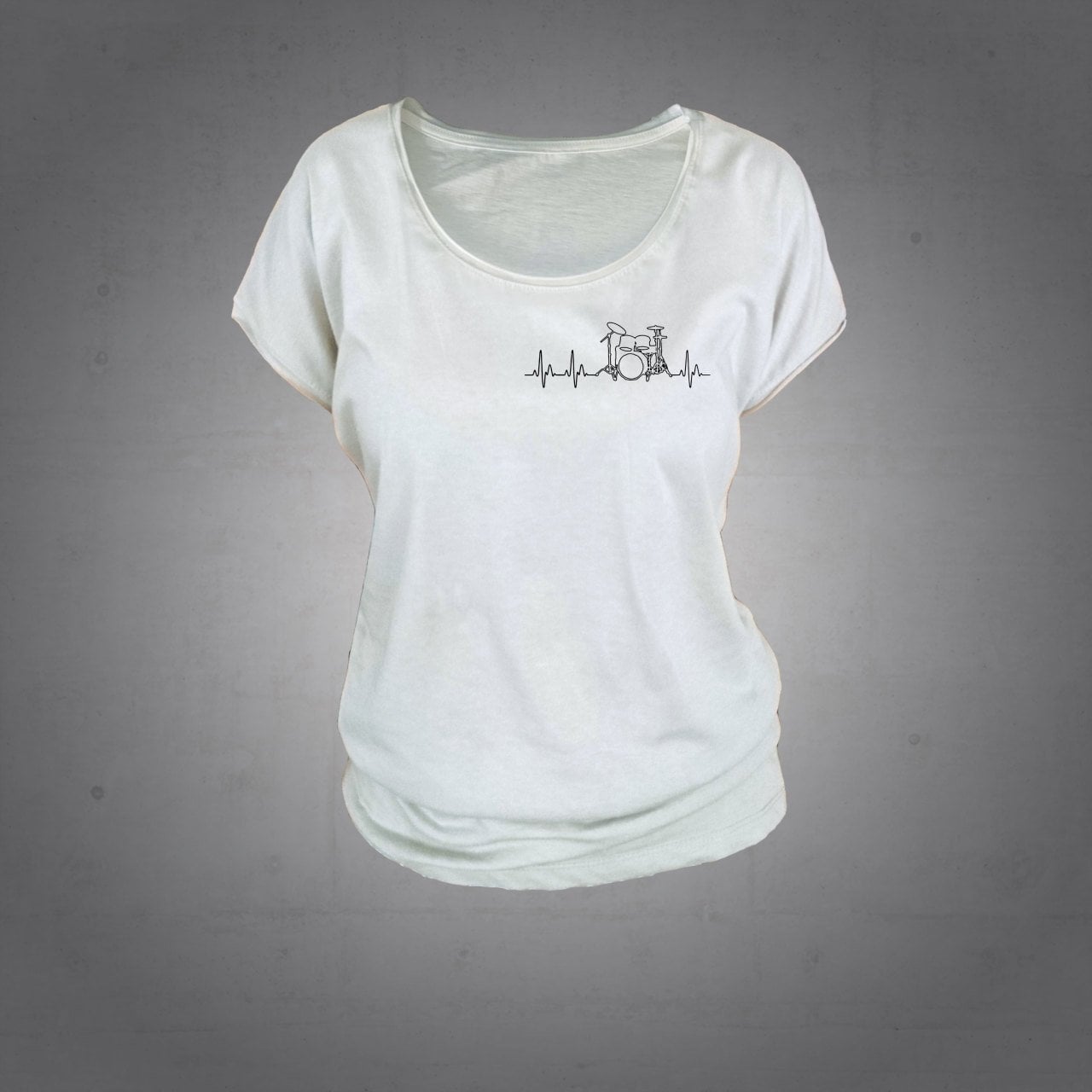 Bateri Ritim Tshirt Kadın L