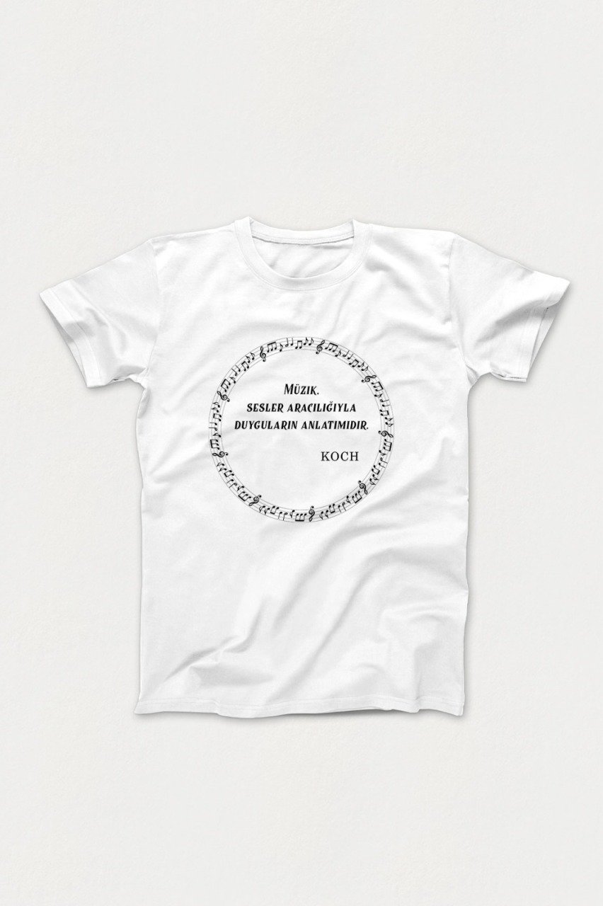 Müzik Sesler Aracılığıyla Duyguların Anlatımıdır Tshirt