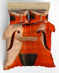 Keman Violin Çift Kişilik Nevresim Takımı
