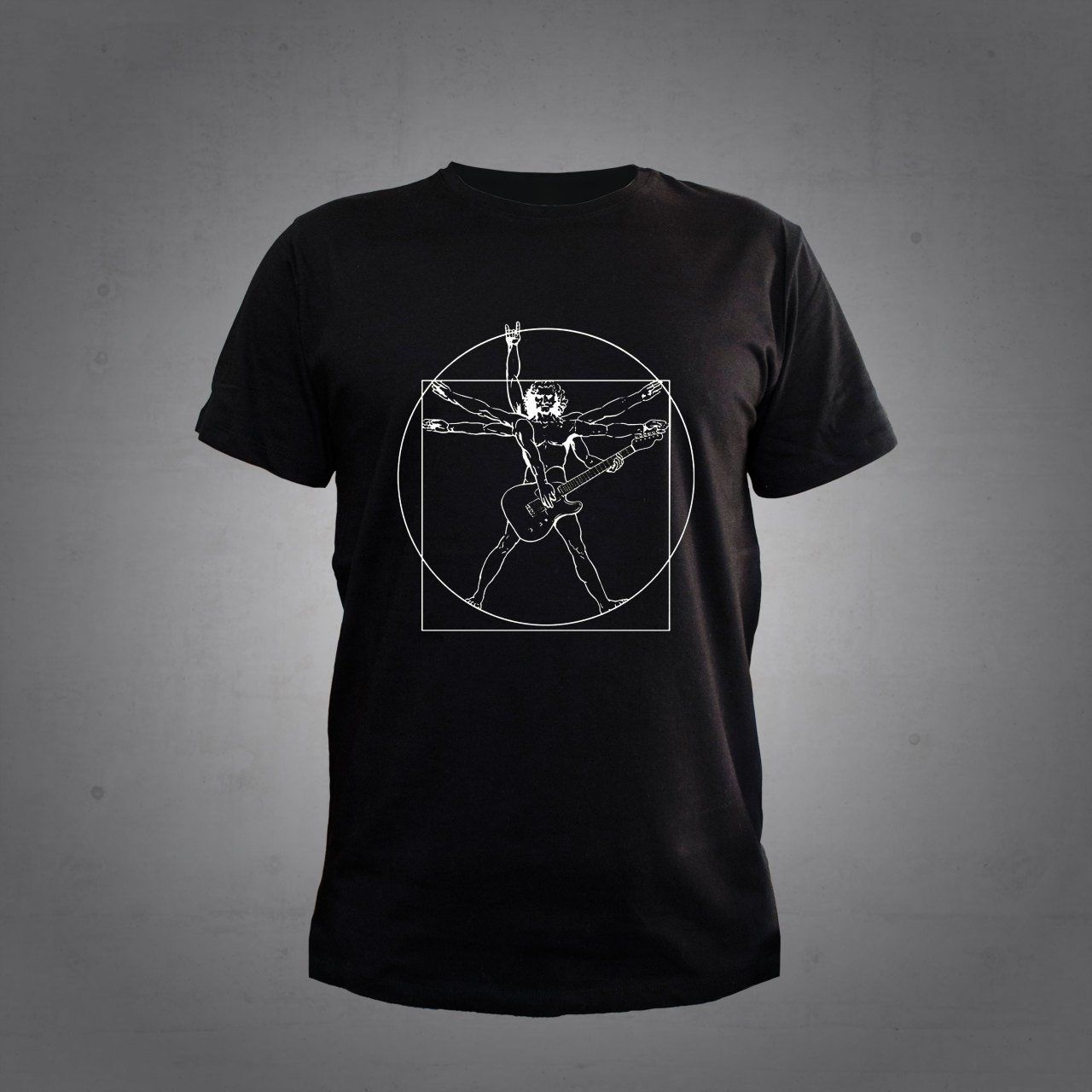 Herşey Nota Gitar Siyah Tshirt Unisex