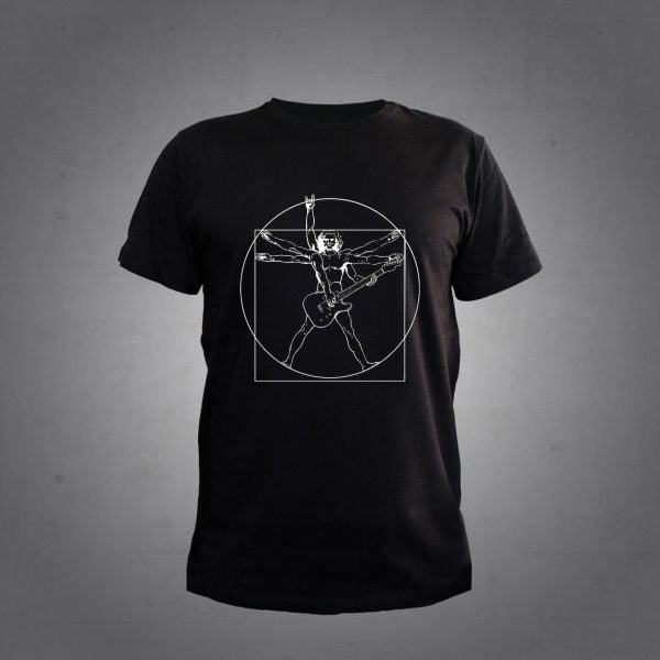 Herşey Nota Gitar Siyah Tshirt Unisex