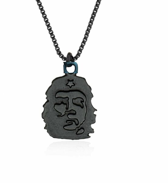 Mat Siyah Che Guevara Kolye