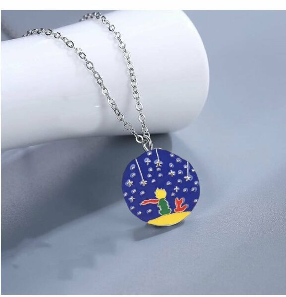 Little Prince Küçük Prens Ve Tilki Best Friends Dostluk Sembolü Çift Kolye