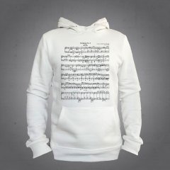 5. Senfoni Notalar Kapüşonlu Sweatshirt Ekru L