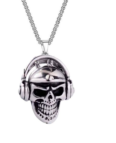Kuru Kafa dj kulaklık gotik Kolye