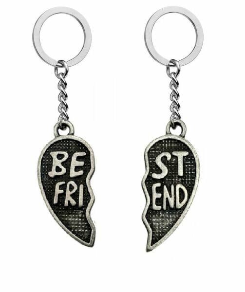 Best Friends Kalp En İyi Arkadaş Birbirini Çift İkili 2 adet Anahtarlık