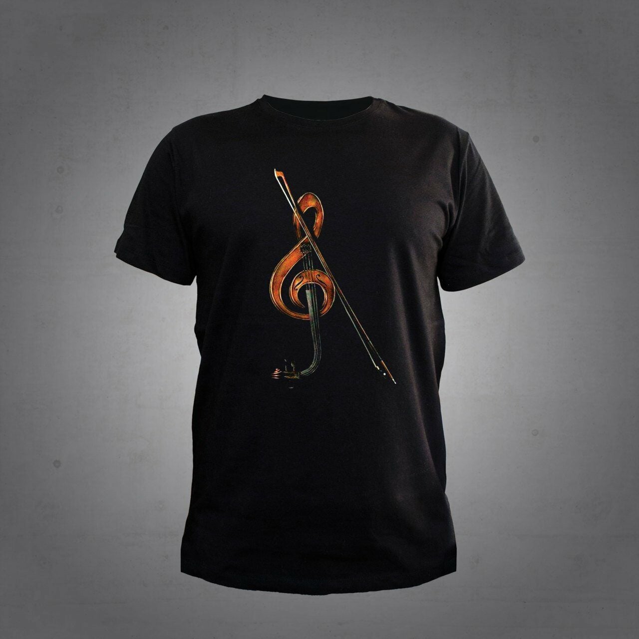 Herşey Nota Keman Tshirt Black Unisex