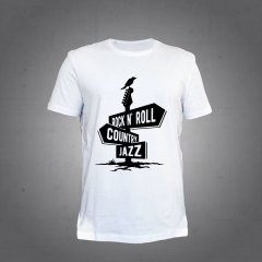 Rock n Roll Country Jazz Tshirt L