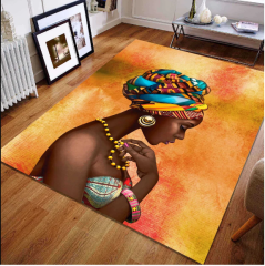 Afrika Kadın Desenli Salon Halısı Model 2
