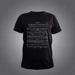 5. Senfoni Notalar Siyah Tshirt L