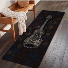 Black Gitar Halı 100x150