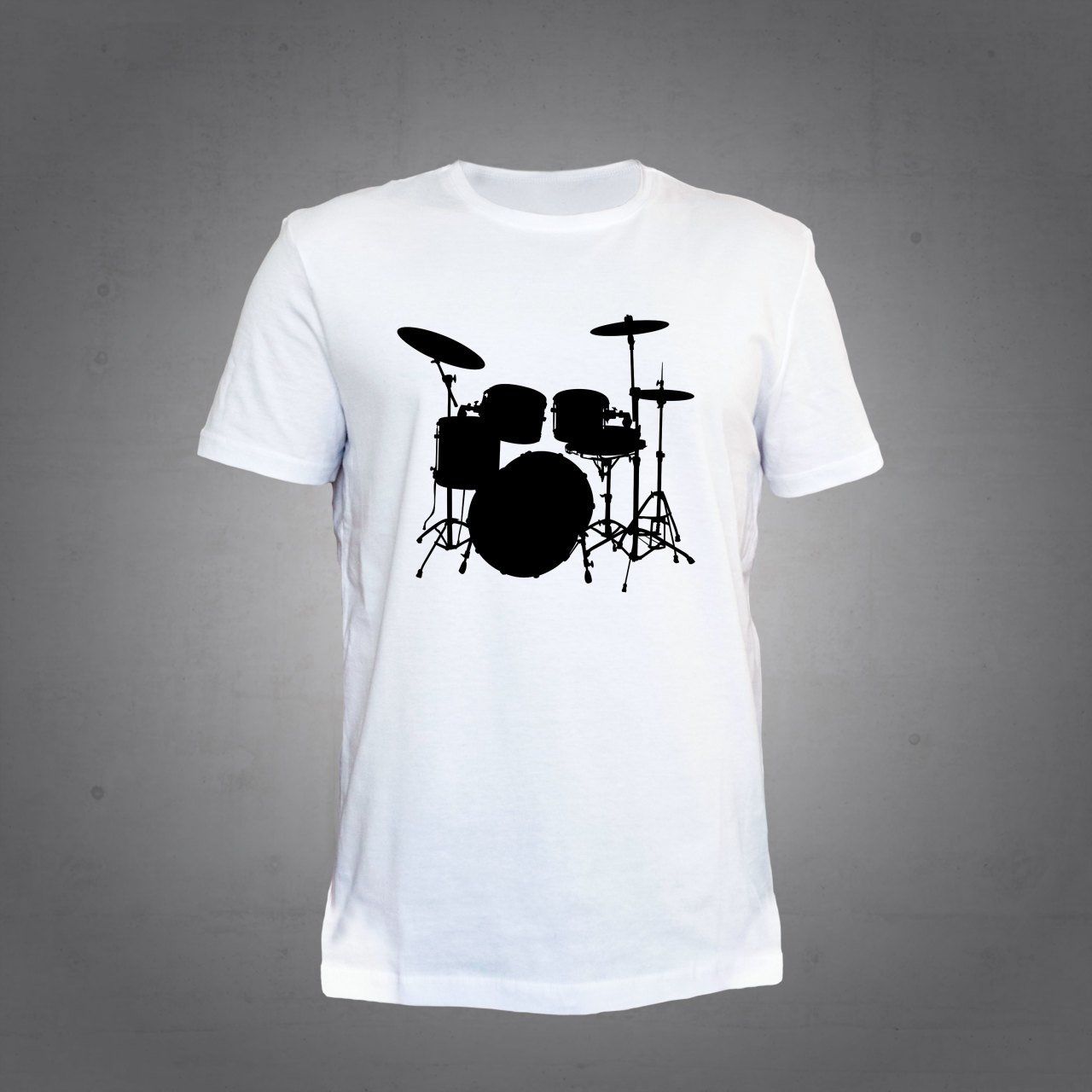 Herşey Nota Bateri Tshirt Beyaz Unisex