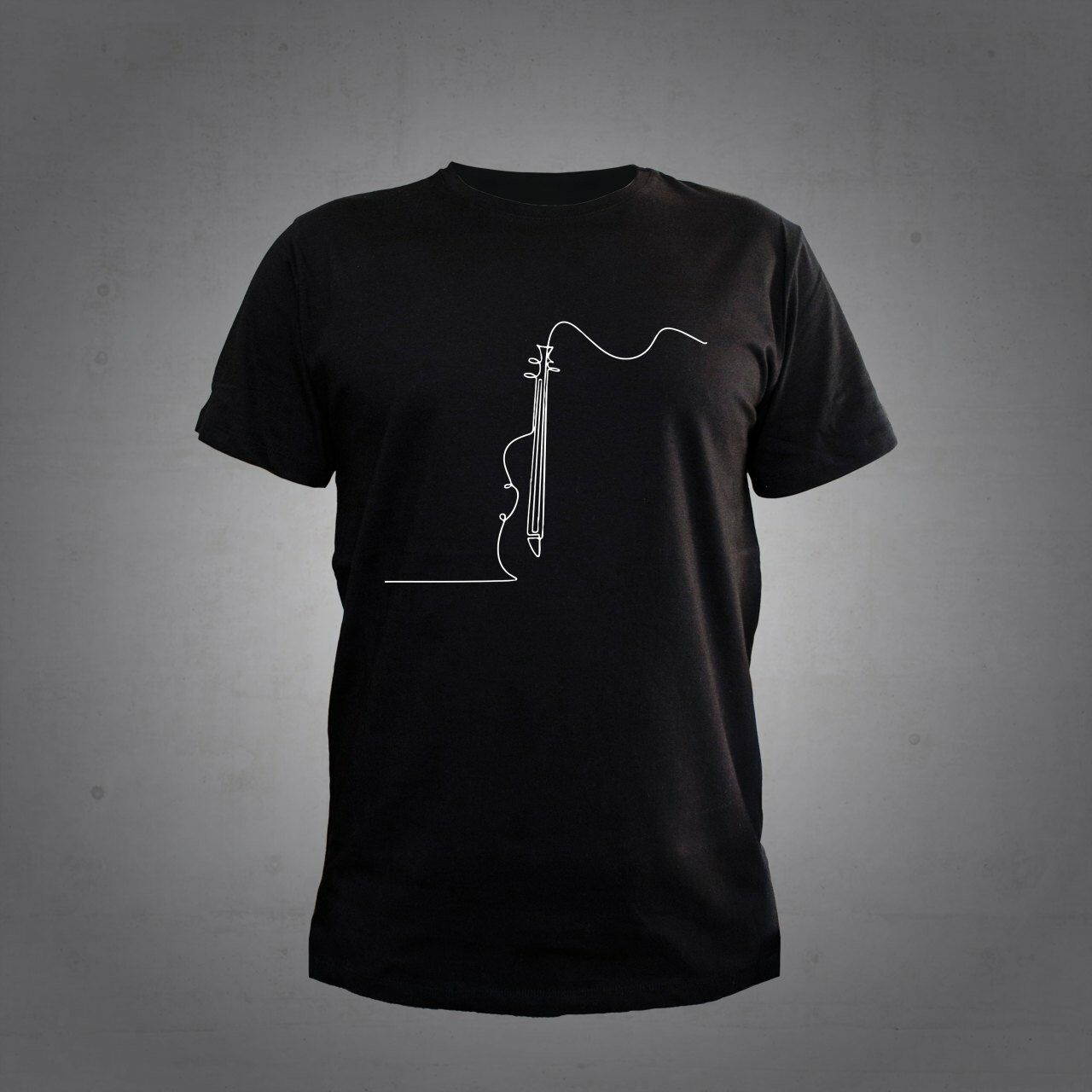 Herşey Nota Kemancı Siyah Tshirt Unisex