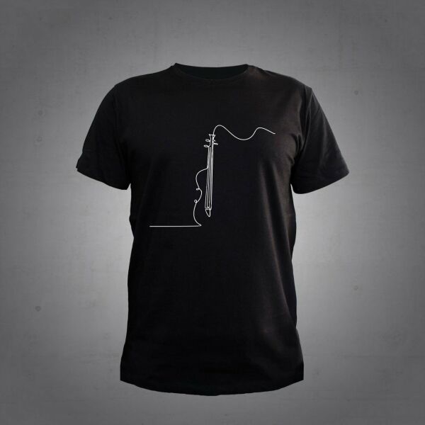 Herşey Nota Kemancı Siyah Tshirt Unisex