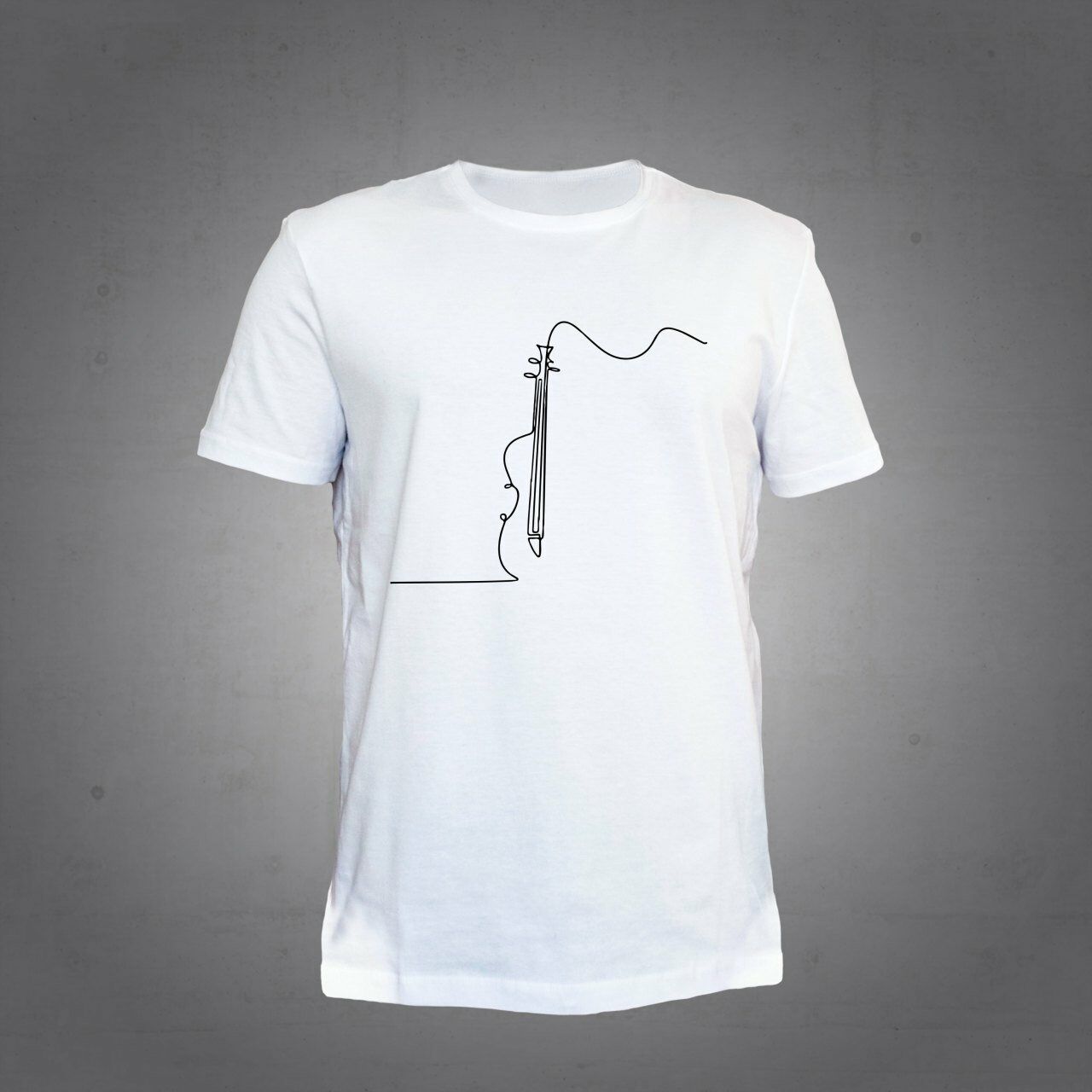 Herşey Nota Kemancı Beyaz Tshirt Unisex