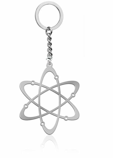 Atom Sembol Gümüş Küpe Fizik Öğretmeniz Hediye