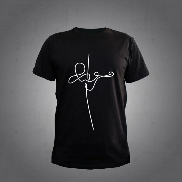 Herşey Nota Keman Siyah Tshirt Unisex