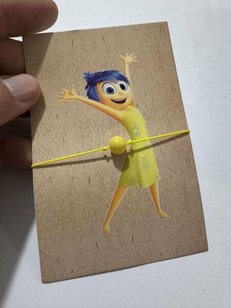 Ters Yüz Film Bileklik Neşe Çocuk Bileklik Sarı