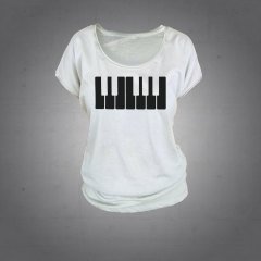 Piyano Tshirt Kadın L