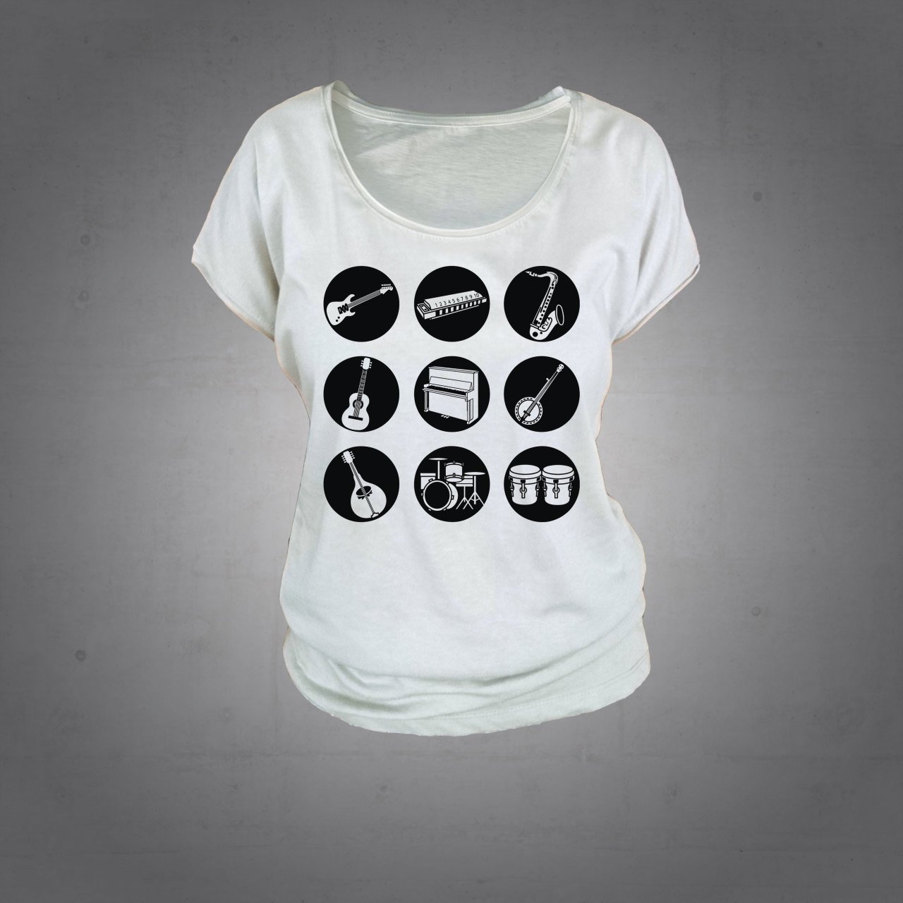 Enstrüman Tshirt Kadın