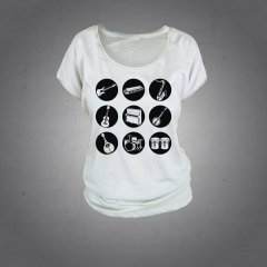 Enstrüman Tshirt Kadın L