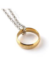 Lord Of The Rings Sırlar Yüzüğü Yüzüklerin Efendisi Yüzük Hobbit Güç Yüzüğü Gold Kolye