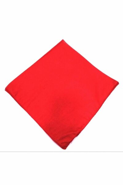Kırmızı Düz Fular - Bandana - 23 Nisan, 29 Ekim, 30 Ağustos, 19 Mayıs