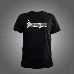 Notalar Siyah Tshirt L