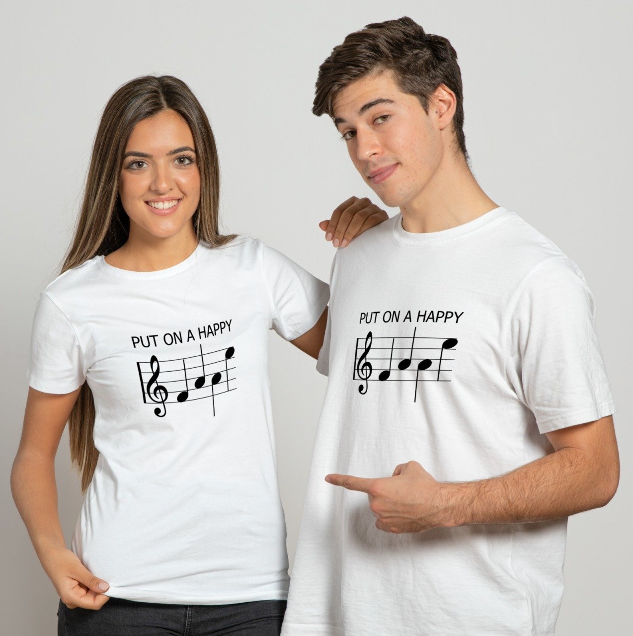 Mutlu Olmak Nota Siyah Tshirt Unisex L - Erkek