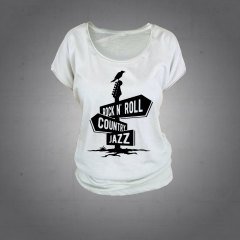 Rock N Roll Tshirt Kadın L
