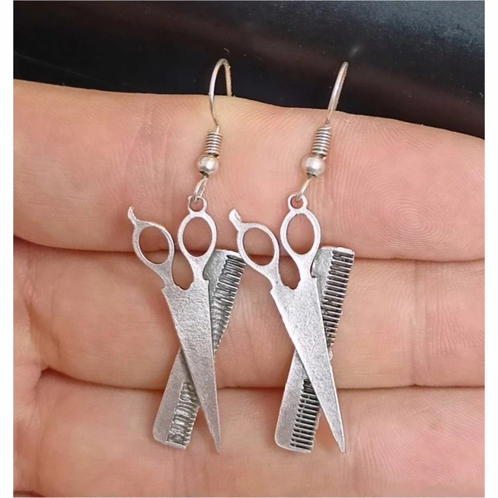 Makas Tarak Tasarım Küpe