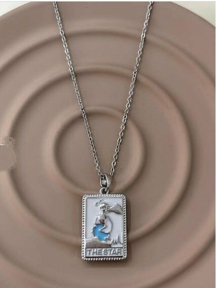 The Star tarot kartı Unisex Kolye