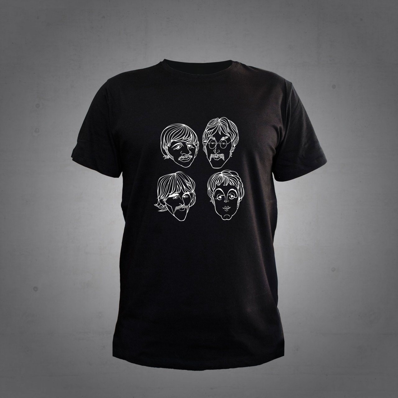 The Beatles Grup Siyah Tshirt