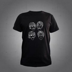 The Beatles Grup Siyah Tshirt L